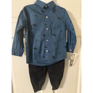 Little Rebels Three Piece Little Dinosaur Boys Outfir Size 3T
